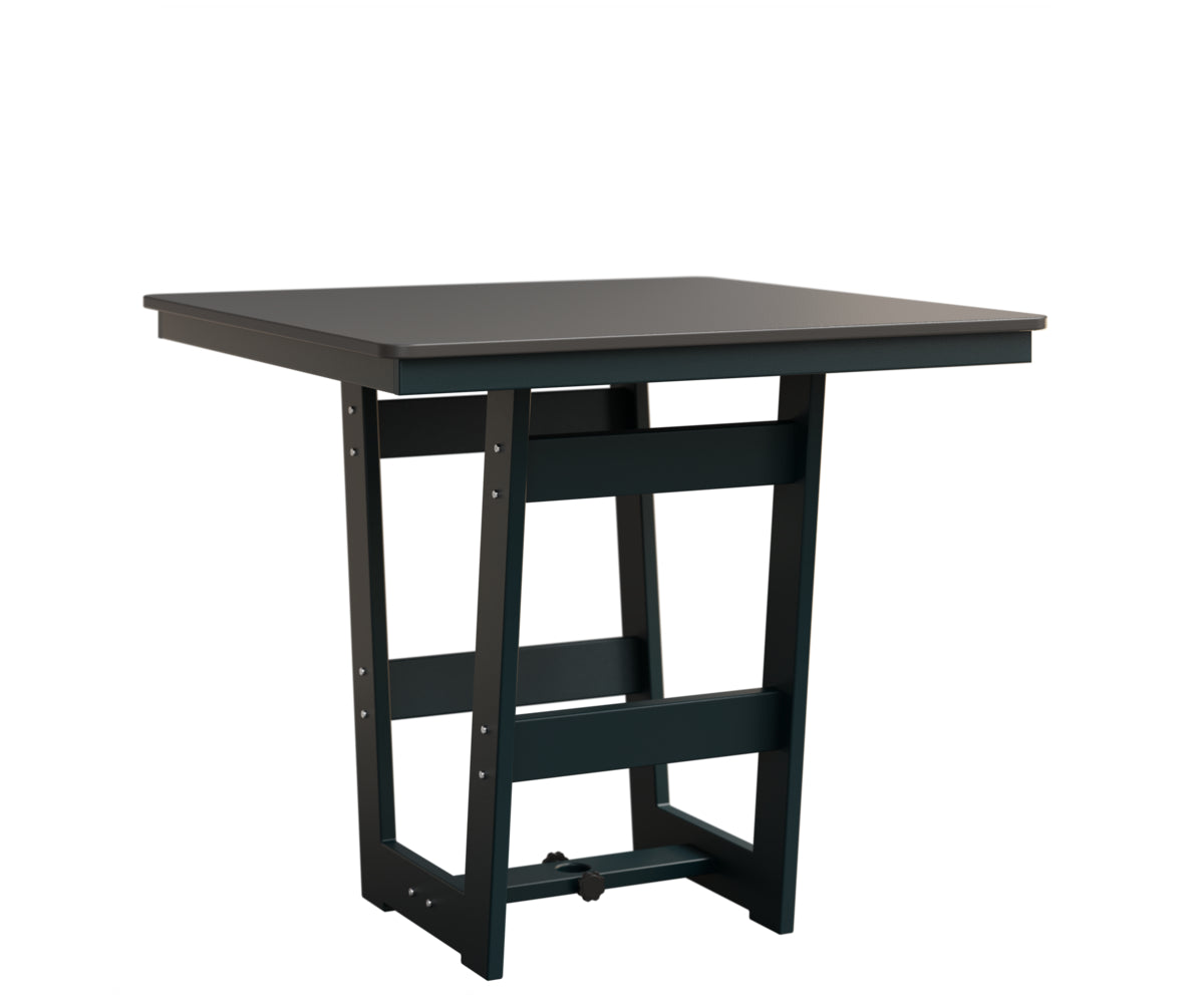 Berlin Gardens MGP Hudson Bar Height 40" x 40" Square Table with Hammered Top