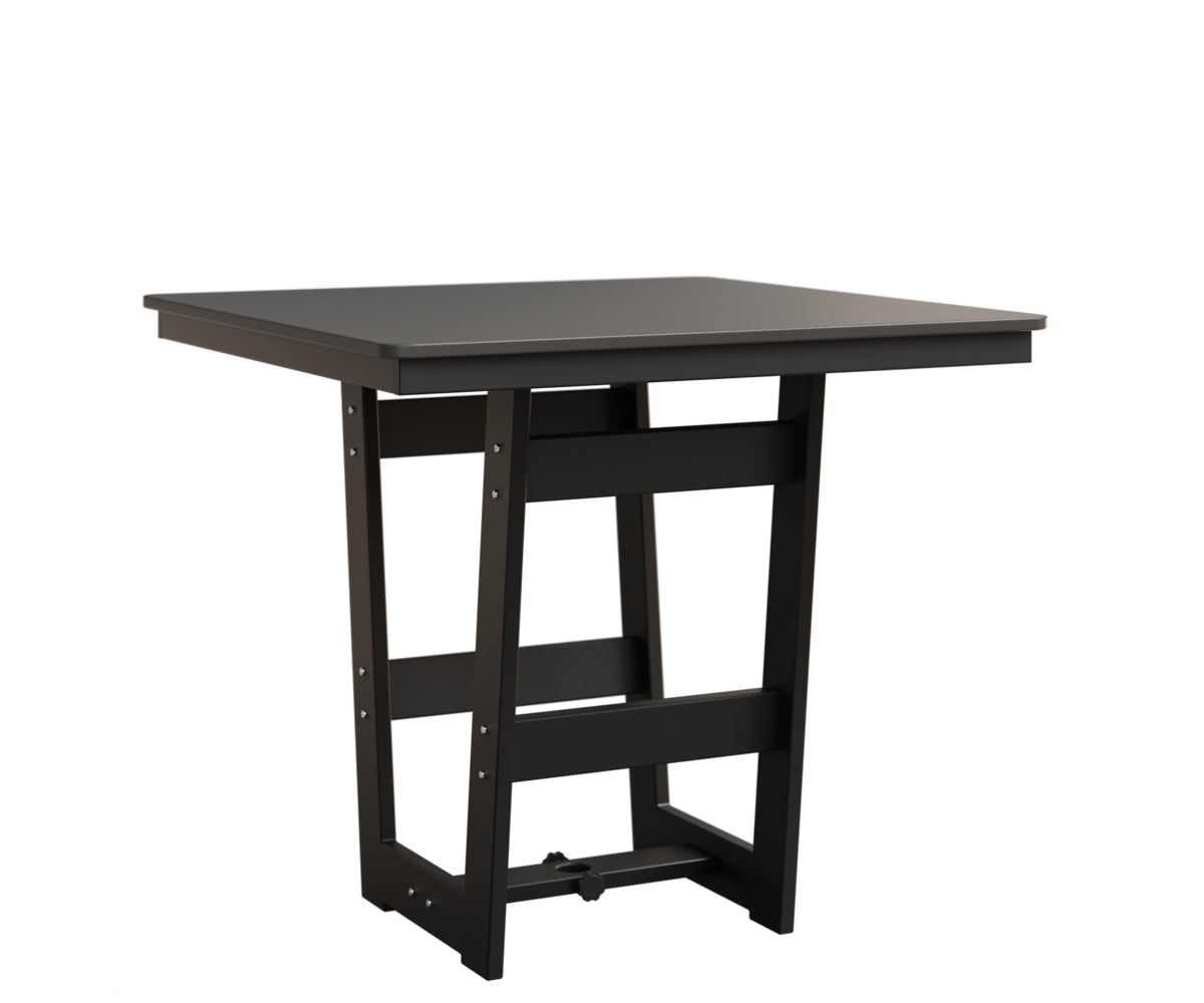 Berlin Gardens MGP Hudson Bar Height 40" x 40" Square Table with Hammered Top