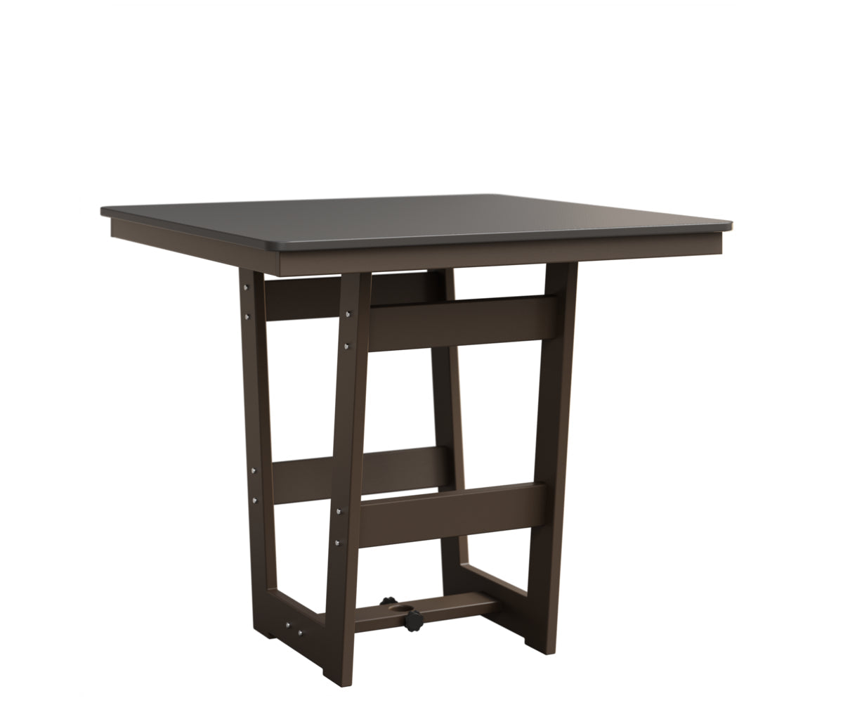 Berlin Gardens MGP Hudson Bar Height 40" x 40" Square Table with Hammered Top