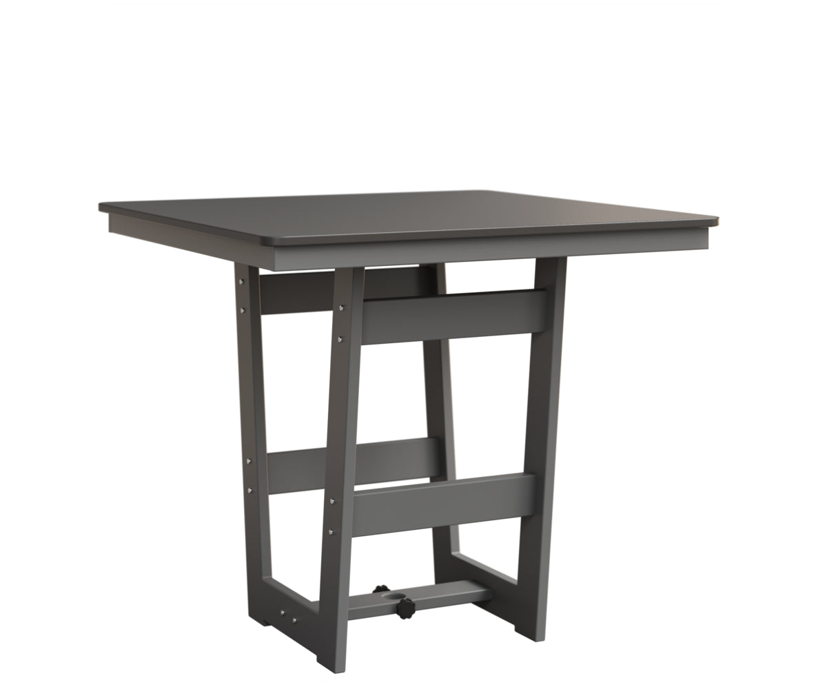 Berlin Gardens MGP Hudson Counter Height 40" x 40" Square Table with Hammered Top