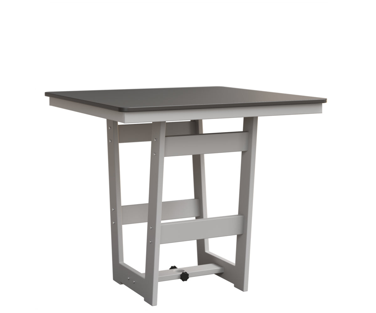 Berlin Gardens MGP Hudson Bar Height 40" x 40" Square Table with Hammered Top
