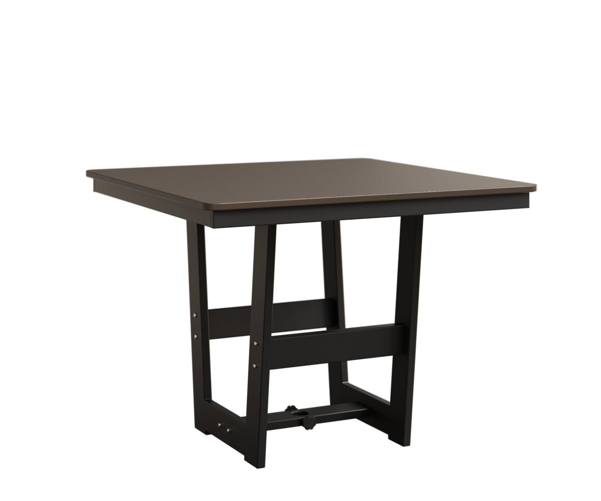 Berlin Gardens MGP Hudson Dining Height 40" x 40" Square Table with Hammered Top