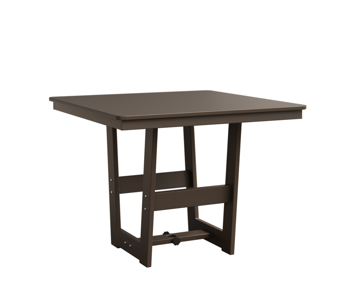 Berlin Gardens MGP Hudson Dining Height 40" x 40" Square Table with Hammered Top
