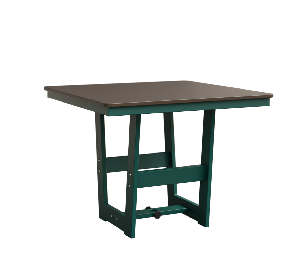 Berlin Gardens MGP Hudson Dining Height 40" x 40" Square Table with Hammered Top