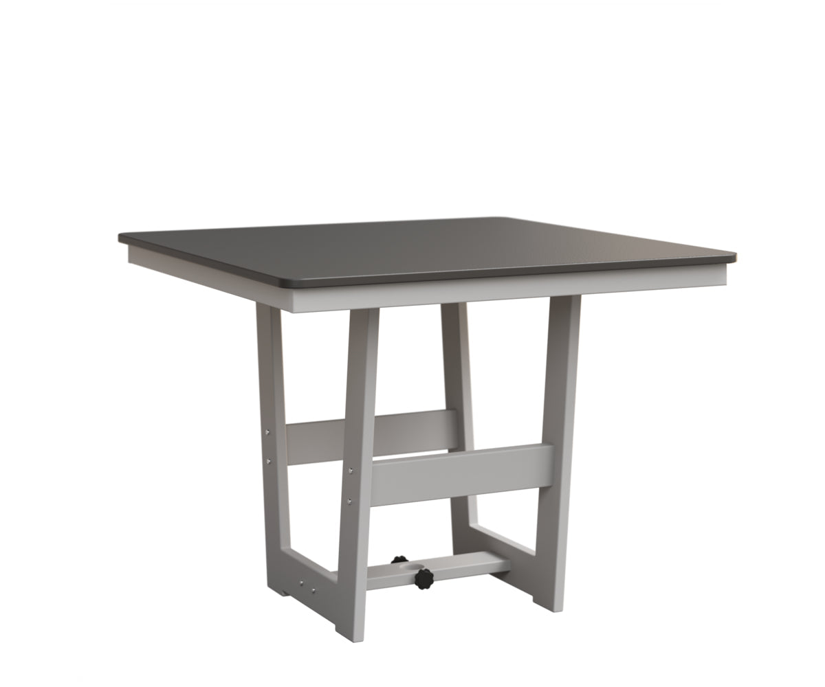 Berlin Gardens MGP Hudson Dining Height 40" x 40" Square Table with Hammered Top