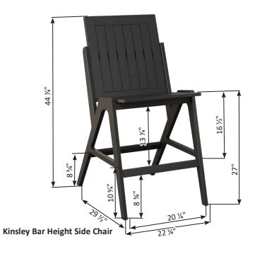 Berlin Gardens MGP Kinsley Bar Side Chair