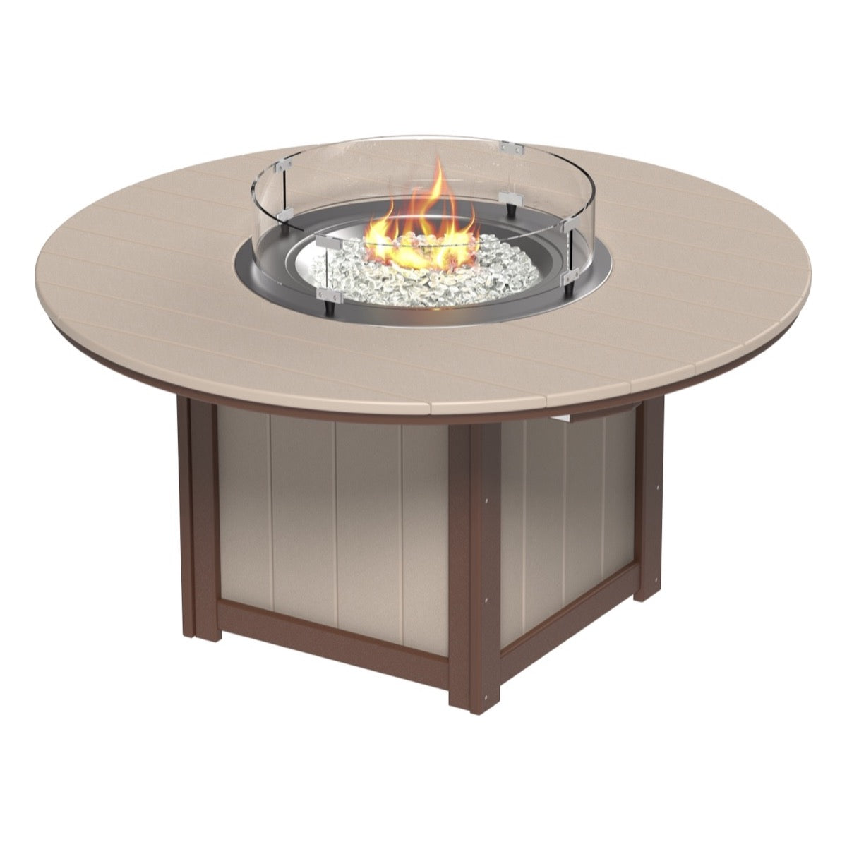 LuxCraft Lumin Fire Table 60" Round - Bar Height