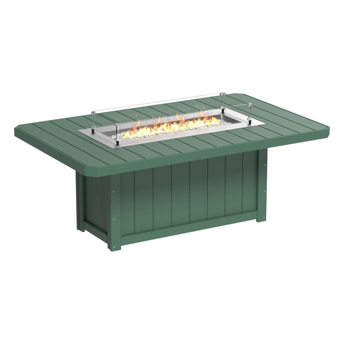 LuxCraft Lumin Fire Table 79" Rectangular - Bar Height