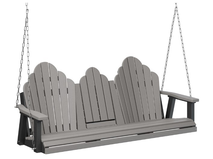 Berlin Gardens Cozi-Back Three Seat Swing w/Console (Stainless Chains)