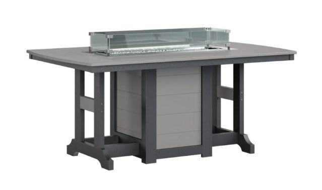 Berlin Gardens Garden Classic Standard Top 44" x 72" Rectangular Fire Dining Table