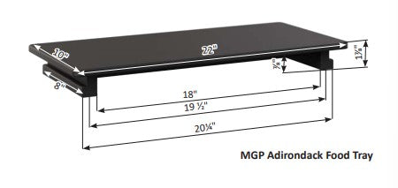 Berlin Gardens HDPE Adirondack Food Tray