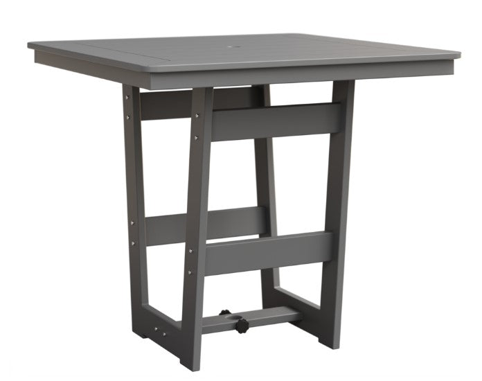 Berlin Gardens MGP Hudson Bar Height 40" x 40" Square Table with Hammered Top