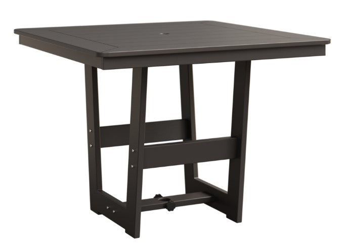 Berlin Gardens MGP Hudson Dining Height 40" x 40" Square Table with Hammered Top