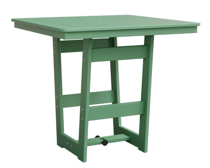 Berlin Gardens MGP Hudson Bar Height 40" x 40" Square Table with Hammered Top