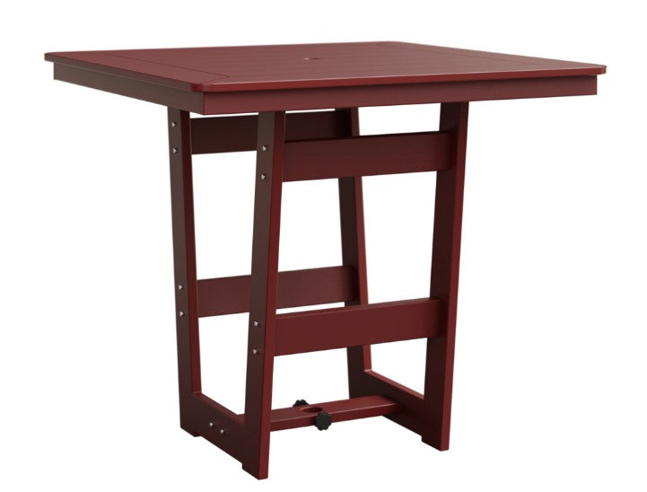 Berlin Gardens MGP Hudson Counter Height 40" x 40" Square Table with Hammered Top