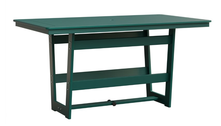 Berlin Gardens MGP Hudson Counter Height 40" x 70" Rectangle Table with Standard Top