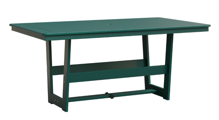 Berlin Gardens MGP Hudson Dining Height 40" x 70" Rectangle Table with Hammered Top
