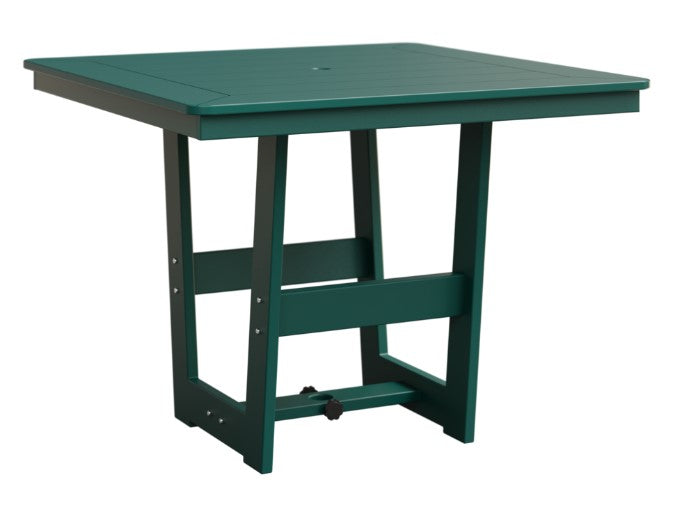 Berlin Gardens MGP Hudson Dining Height 40" x 40" Square Table with Hammered Top