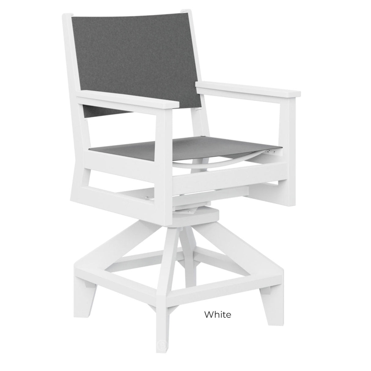 Berlin Gardens Mayhew Sling Swivel Counter Chair
