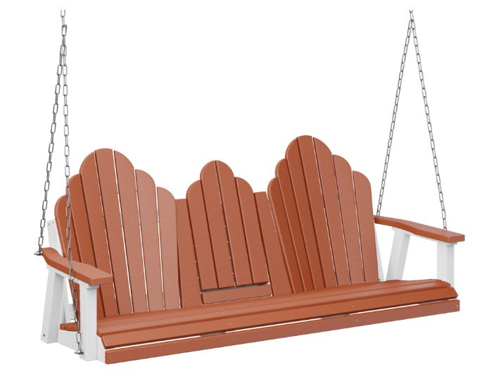 Berlin Gardens Cozi-Back Three Seat Swing w/Console (Zinc Chains)