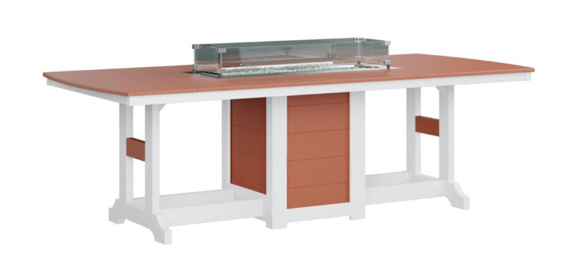 Berlin Gardens Garden Classic Standard Top 44" x 96" Rectangular Fire Bar Table