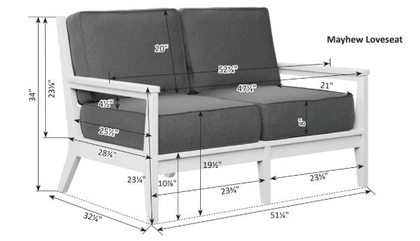 Berlin Gardens Mayhew Loveseat