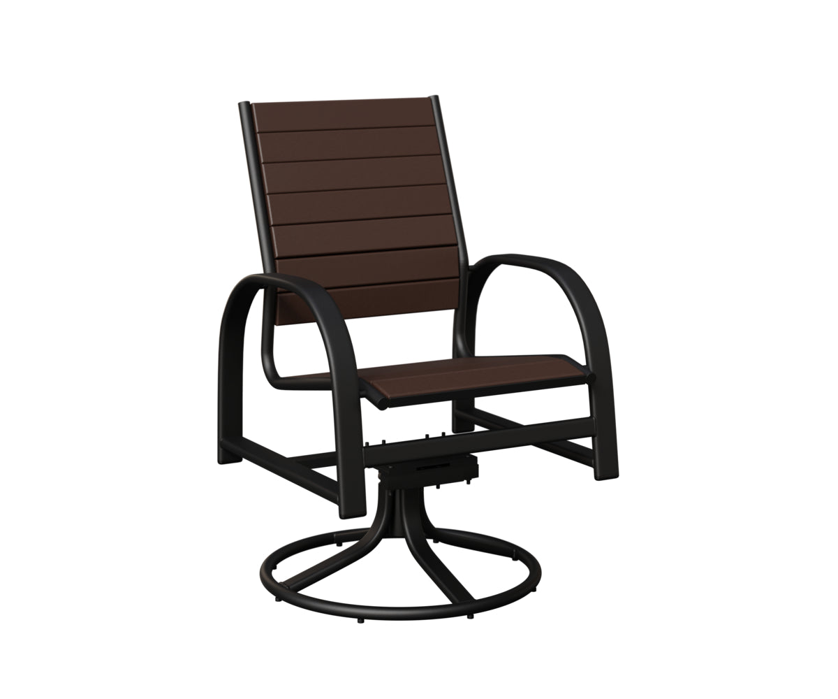 Berlin Gardens Murphy Poly Swivel Rocker Dining Chair