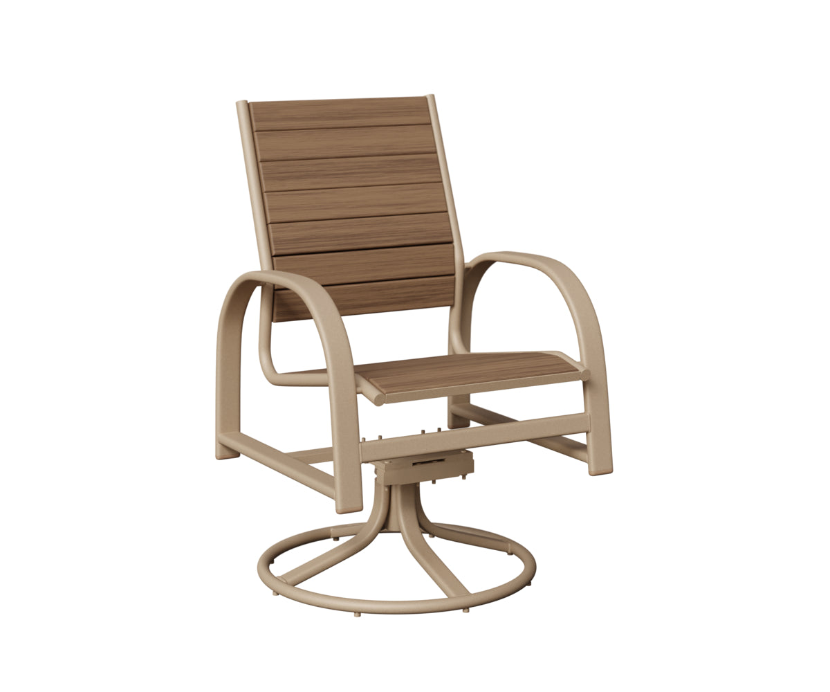 Berlin Gardens Murphy Poly Swivel Rocker Dining Chair