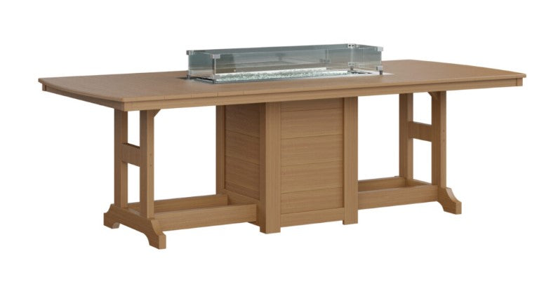 Berlin Gardens Garden Classic Standard Top 44" x 96" Rectangular Fire Counter Table