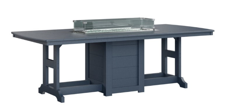 Berlin Gardens Garden Classic Standard Top 44" x 96" Rectangular Fire Counter Table
