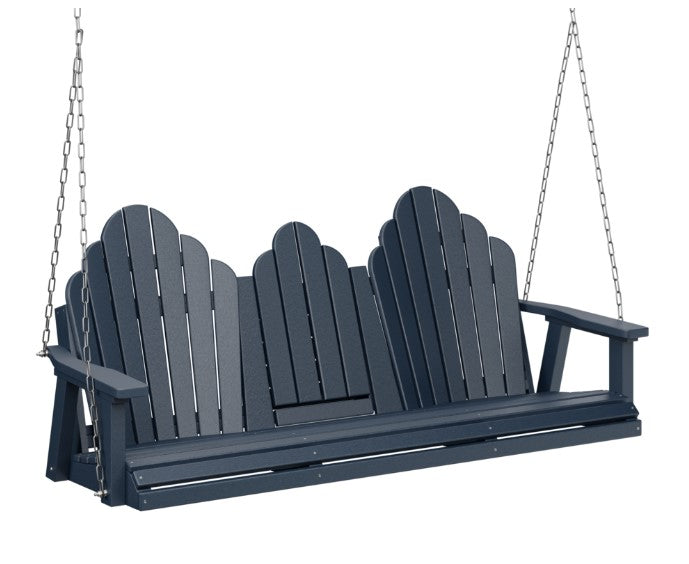 Berlin Gardens Cozi-Back Three Seat Swing w/Console (Stainless Chains)