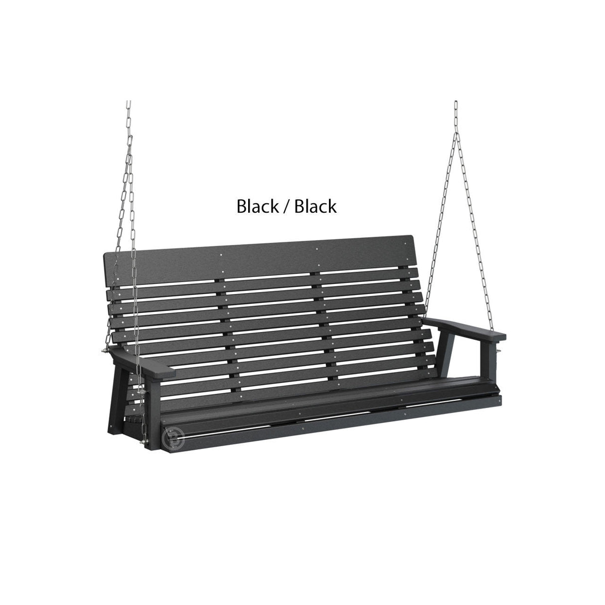 Berlin Gardens Casual-Back Three Seat Swing (Zinc Chains)
