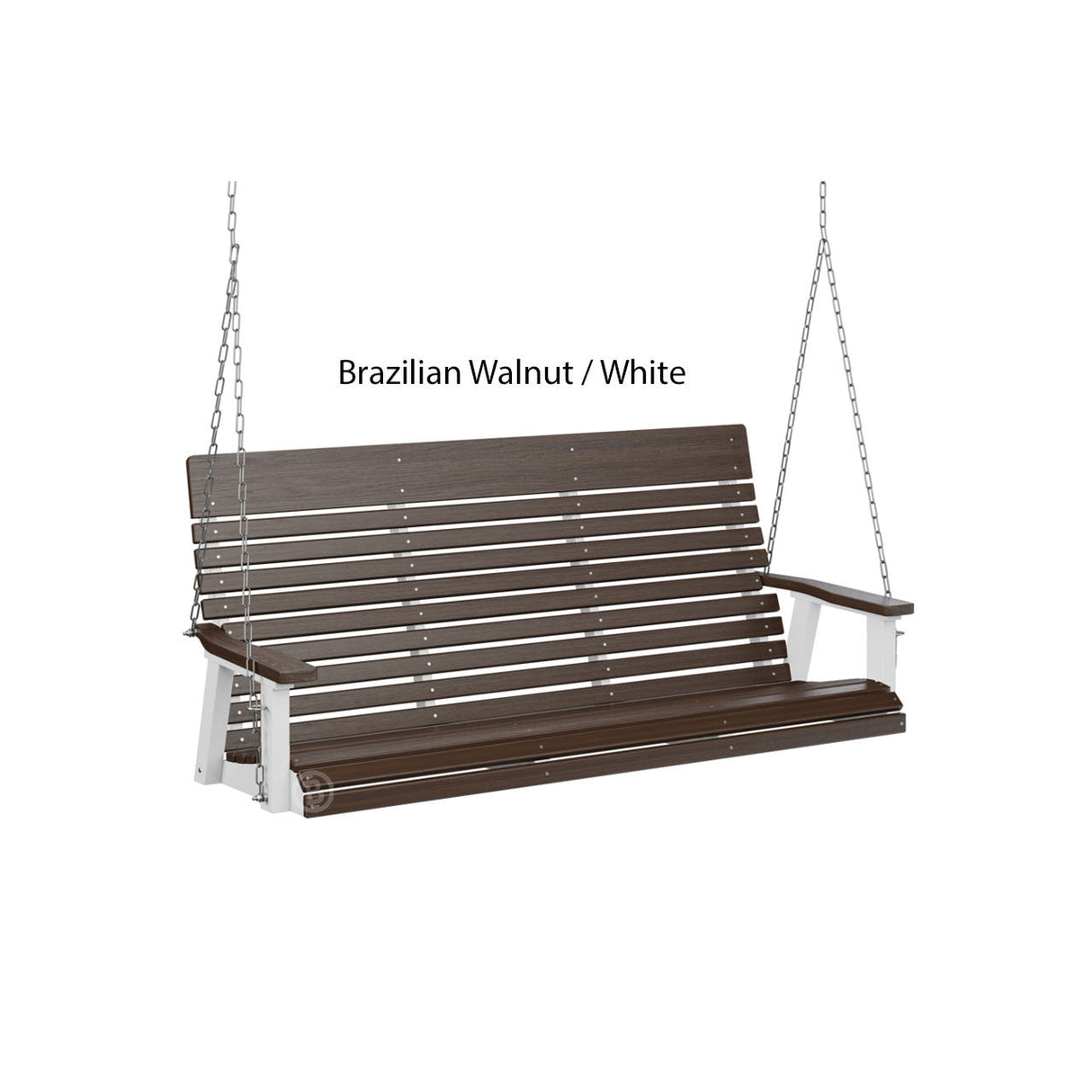 Berlin Gardens Casual-Back Three Seat Swing (Zinc Chains)