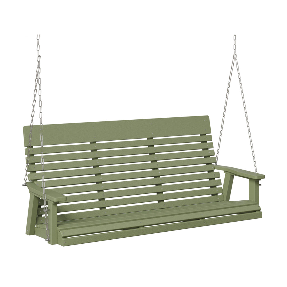 Berlin Gardens Casual-Back Three Seat Swing (Zinc Chains)