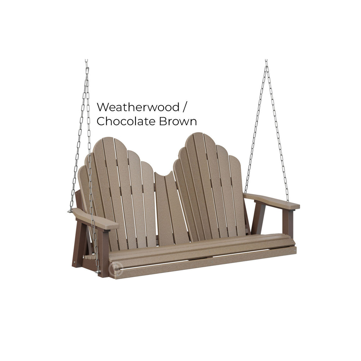 Berlin Gardens Cozi-Back Double Swing (Stainless Chains)