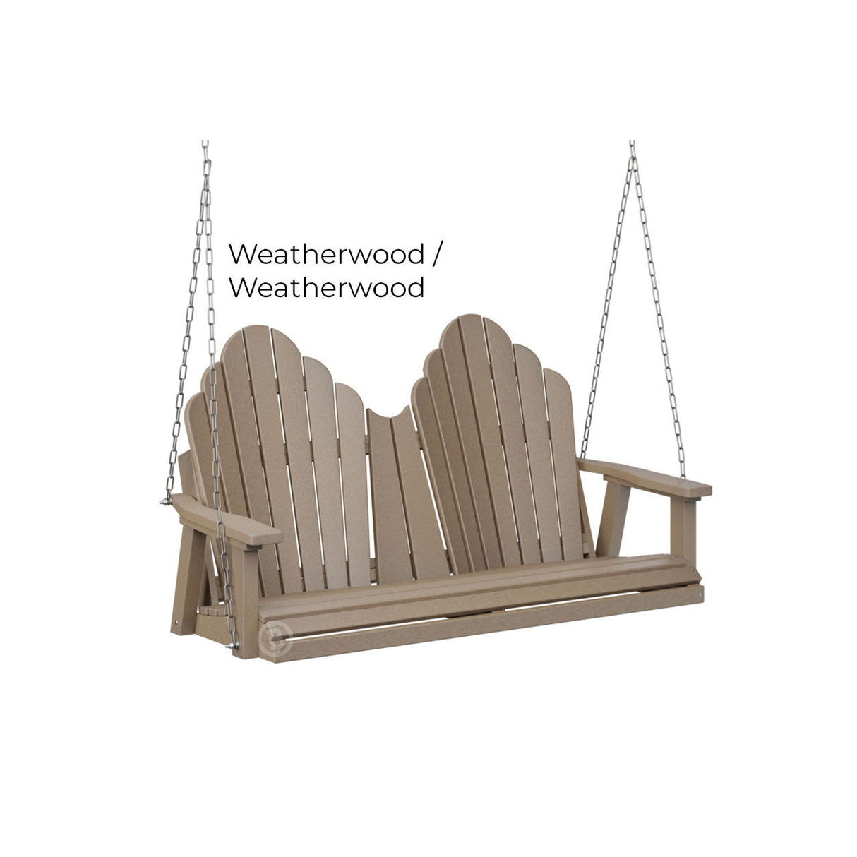 Berlin Gardens Cozi-Back Double Swing (Stainless Chains)