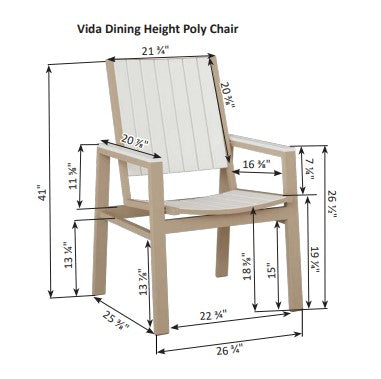 Berlin Gardens Vida Poly Dining Chair
