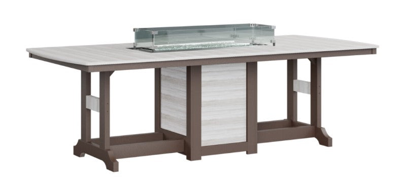 Berlin Gardens Garden Classic Standard Top 44" x 96" Rectangular Fire Bar Table