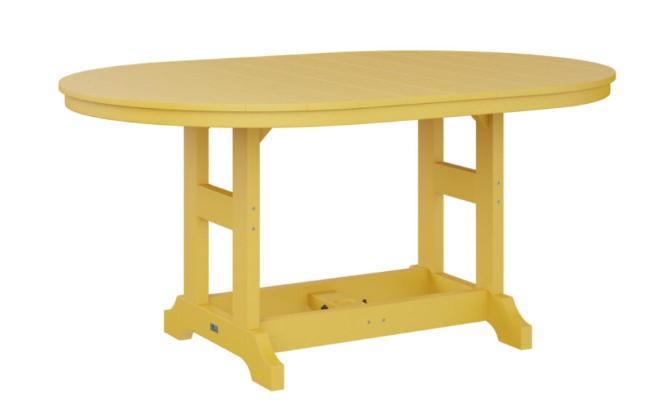 Berlin Gardens Garden Classic Standard Top 44" x 64" Oblong Dining Table