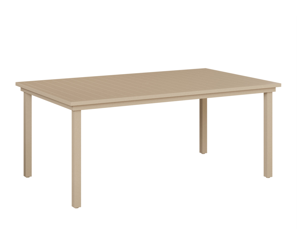 Berlin Gardens Vida 44" x 73" Rectangular Aluminum Dining Table