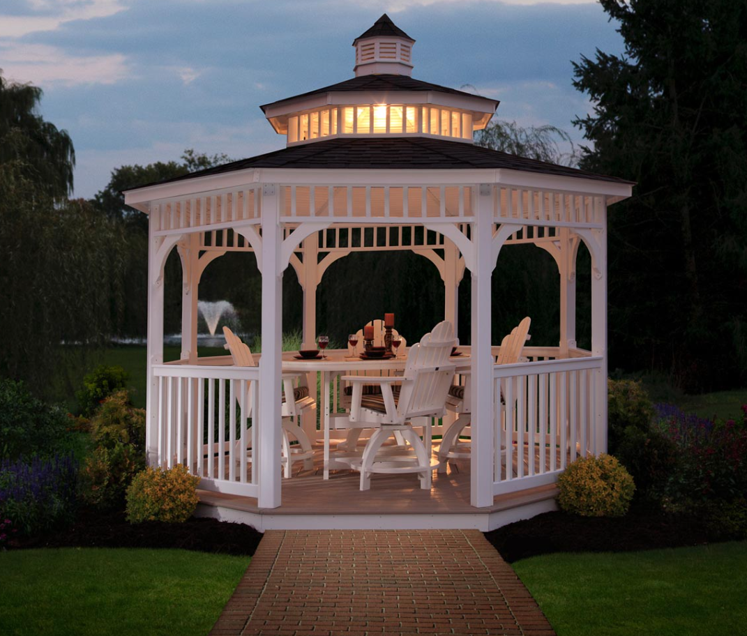 Vinyl Octagon Gazebo