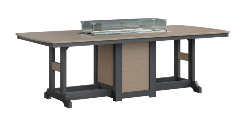 Berlin Gardens Garden Classic Standard Top 44" x 96" Rectangular Fire Counter Table