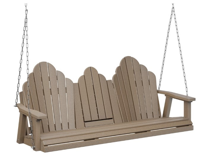 Berlin Gardens Cozi-Back Three Seat Swing w/Console (Zinc Chains)