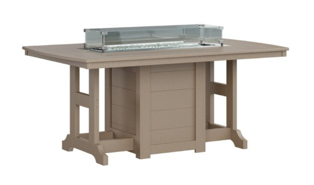 Berlin Gardens Garden Classic Standard Top 44" x 72" Rectangular Fire Dining Table
