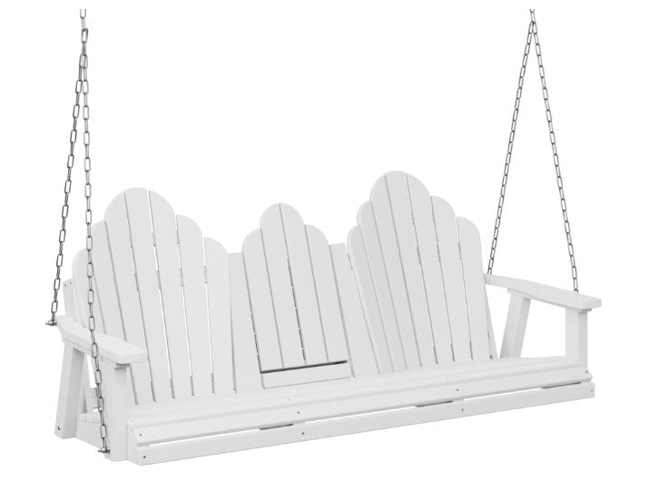 Berlin Gardens Cozi-Back Three Seat Swing w/Console (Stainless Chains)