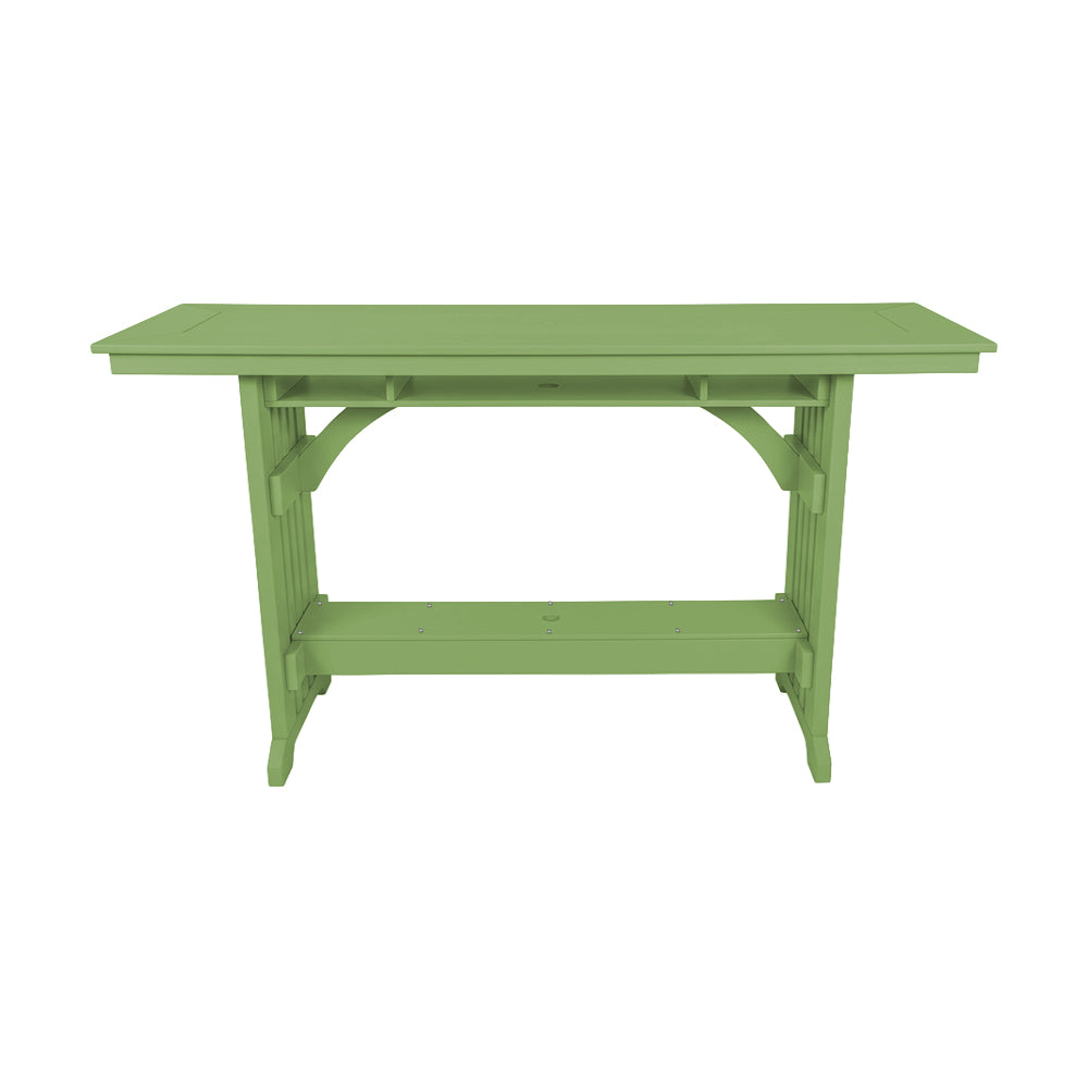 Beaver Dam Seabreak 72" Mission Rail Bar Table