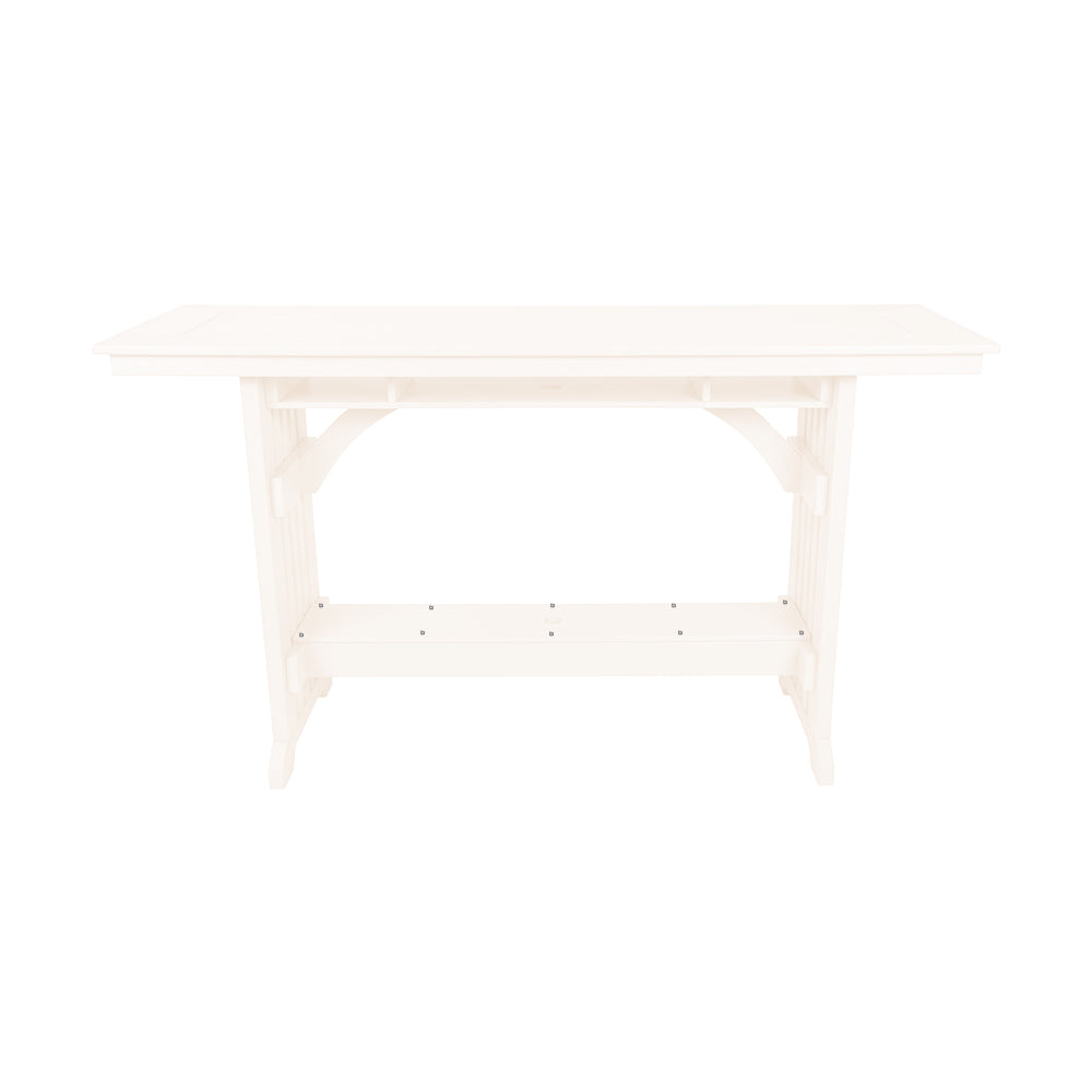Beaver Dam Seabreak 72" Mission Rail Bar Table