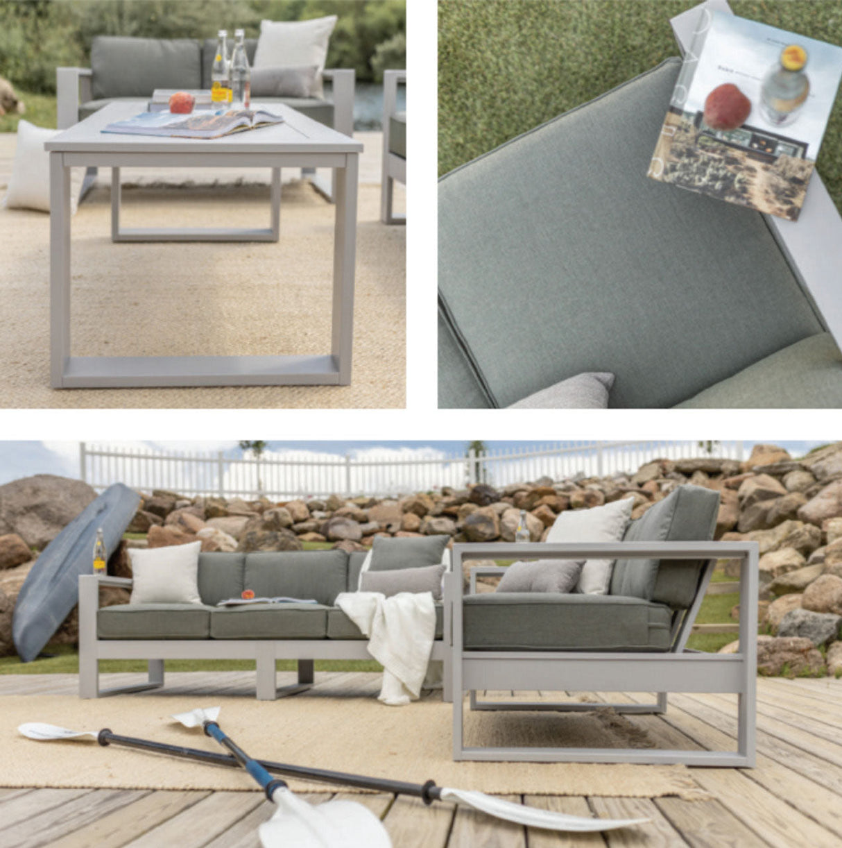 Berlin Gardens 3 Piece Nordic Deep Seating Collection