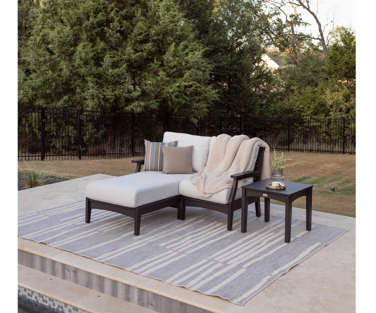 Berlin Gardens Classic Terrace Chaise Right Arm Chaise Lounge Chair - CTRCL3163 2