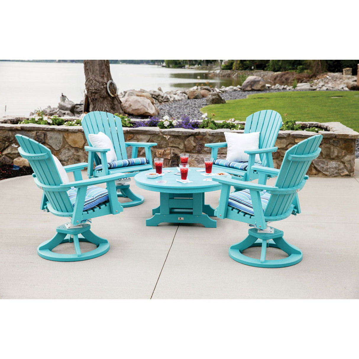Berlin Gardens Comfo-Back Swivel Rocker Dining Chair - ESDC2127 2